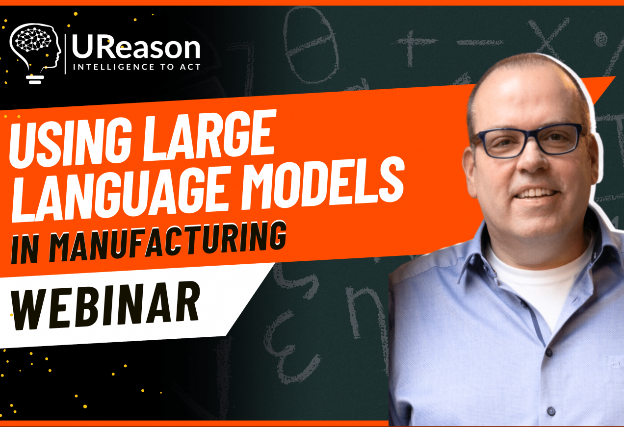 The image shows a promotional banner for a webinar hosted by UReason. The background has a chalkboard design with mathematical and graphical elements in light chalk colors. On the left, the UReason logo is displayed with the tagline 